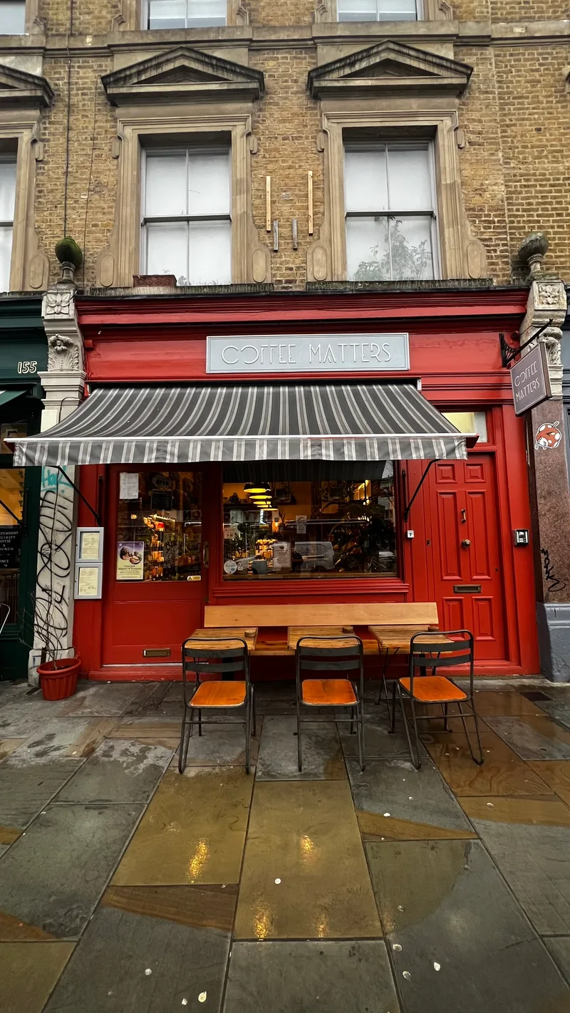 Coffee Matters storefront on Bethnal Green Road